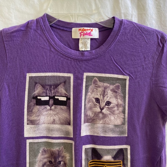Ladies/Juniors Cat Shirt Top Size: Large - Picture 3 of 5